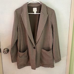 H&M, Size 10 Houndstooth Blazer
